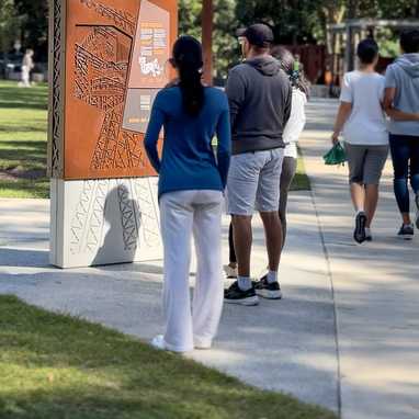 The Crusher Plant Precinct - Stage 1 of Hornsby Park is now open! The park represents one of Sydney’s most notable parkland transformations, and a landmark adaptive reuse project, reshaping a former quarry into 60 hectares of public space. JDA was engaged to deliver a complete interpretive signage solution for the precinct – spanning concept, design, copywriting, illustration, fabrication, and installation management.